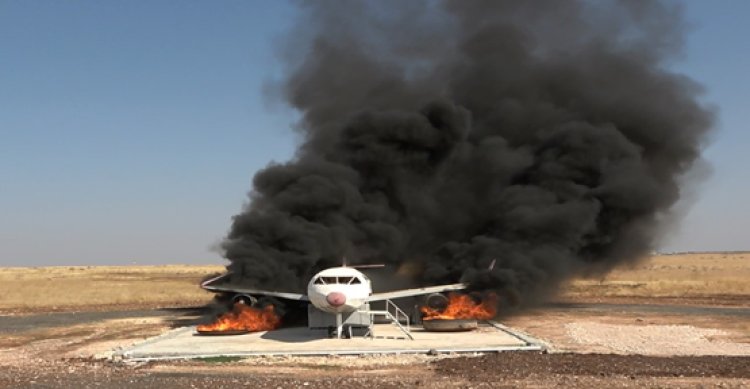 Şanlıurfa&#039;da gerçeği aratmayan uçak kazası tatbikatı