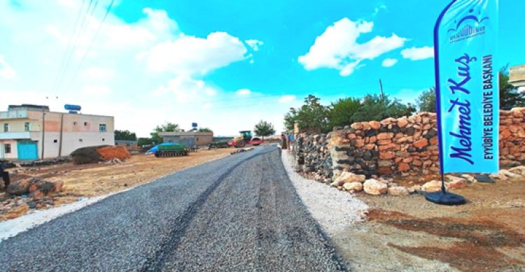 Eyyübiye’de Bir mahalle daha yol sevinci yaşıyor