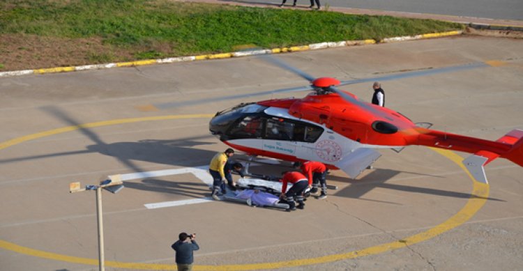 Şırnak’tan Ambulans Helikopter İle Şanlıurfa’ya nakledildi